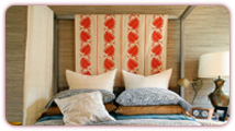 Cocooned in Grasscloth, this Bedroom is a Nobel Retreat”
Design by Van Lenten Interiors