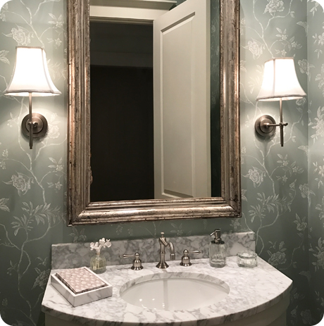 Powder Room Wallpaper Houston